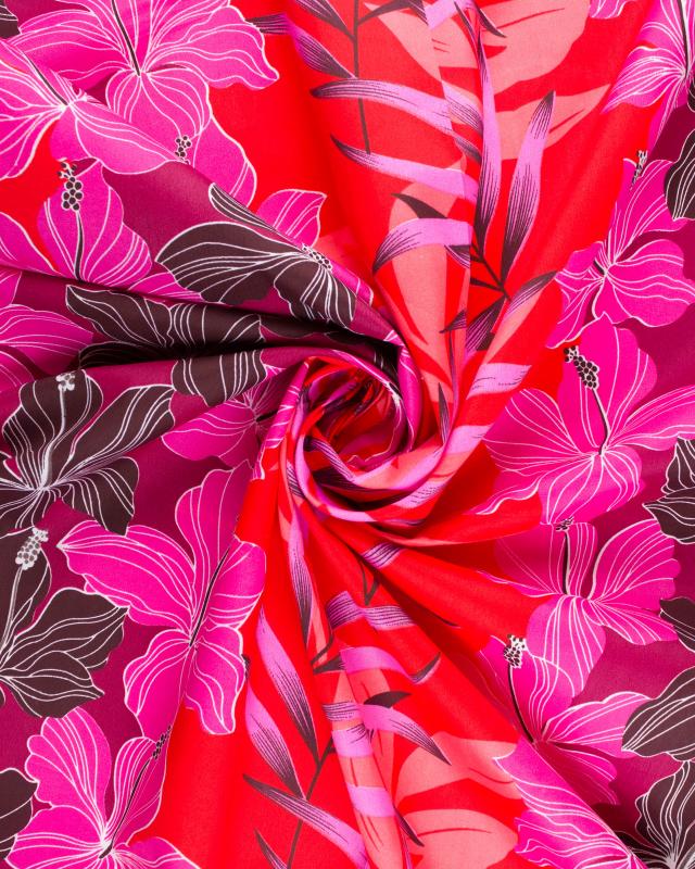 Polynesian fabric MANAVA Red - Tissushop